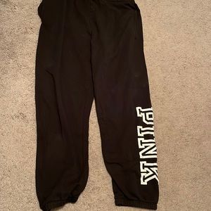 PINK Boyfriend Black Sweatpants